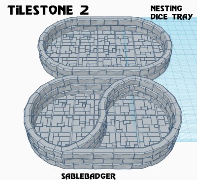 Tilestone 2 - Oval Dice Tray - Image 3