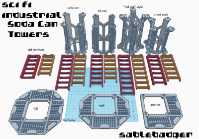 Sci Fi Industrial scrap can towers - Image 5