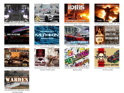 Gaslands - Rounded Roadside Billboards - Image 1