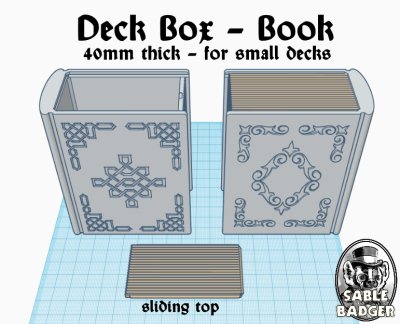 Day 7 - Deck Box - Book 40mm