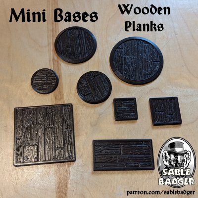 Mini Bases - Wooden Plank 2