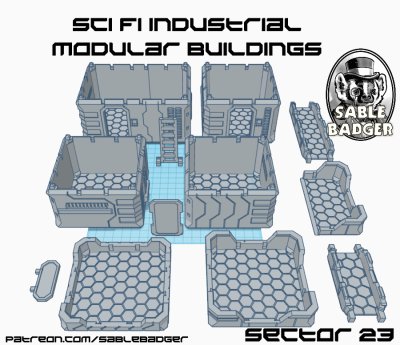 Sector 23 - Sci Fi Modular Buildings