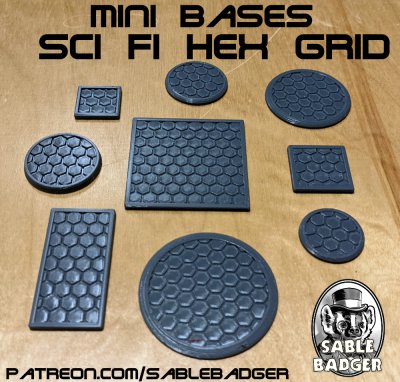 Mini Bases - Sci Fi Hex Grid - Image 3