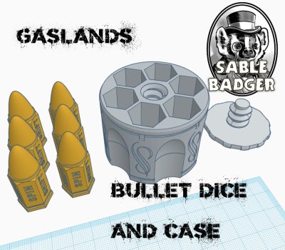 Gaslands - Bullet Dice v2 and Case - Image 2