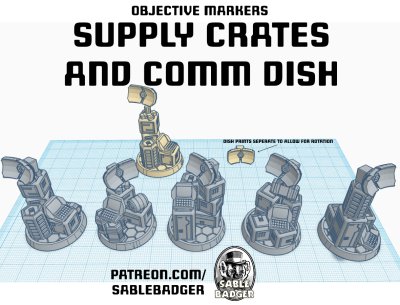 Objective Markers - Supply Crates and Comm Dish - Image 1