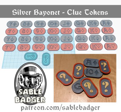 Silver Bayonet - Clue Tokens - Image 1