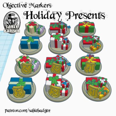 Objective Markers - Holiday Presents