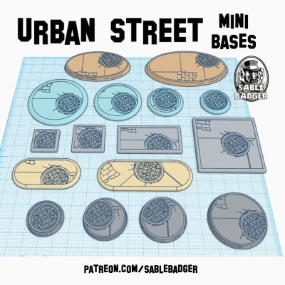 Mini Bases - Urban City Street