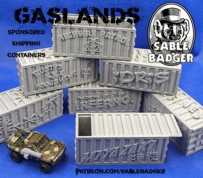 Gaslands - Sponor Shipping Container Boxes - Image 2