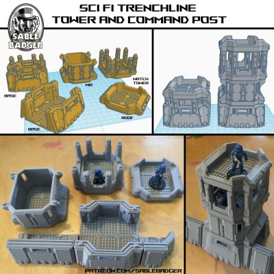 Sci Fi - Trench Barricade Tower