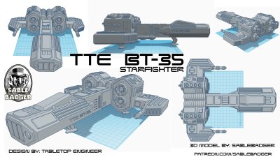 TTE BT-35 Starfighter model