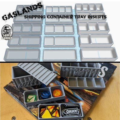 Gaslands Shipping Container Trays