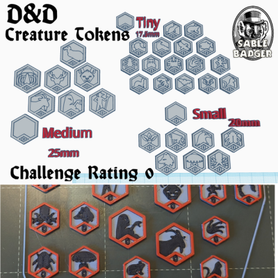 Creature Tokens 5e CR 0