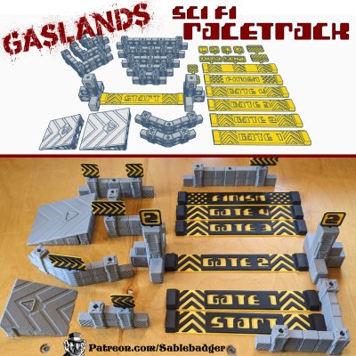 Gaslands - Sci Fi Raceway set