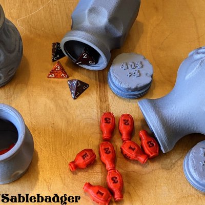 Health Potion Bottles - Dice Holder and Dice - Image 3