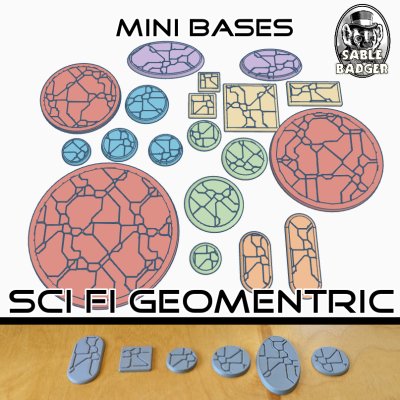 Mini Bases - Sci Fi Geometric