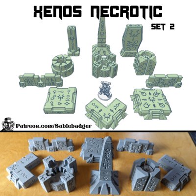Xenos Necrotic Terrain - set 2