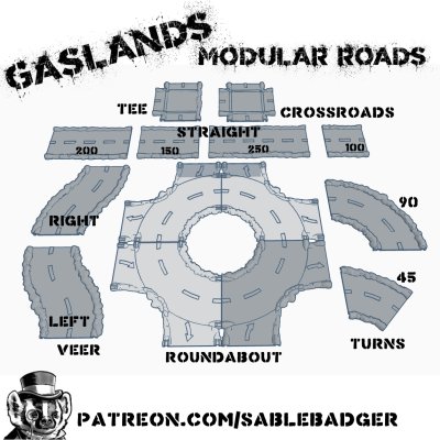 Gaslands - Modular Roads 2