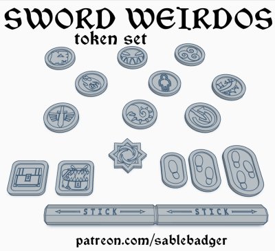Game Tokens - Sword Weirdos