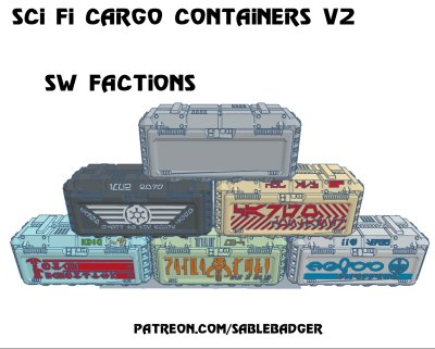 Sci Fi Cargo Containers V2 SW