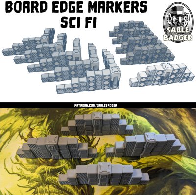 Board Edge Markers - Sci Fi