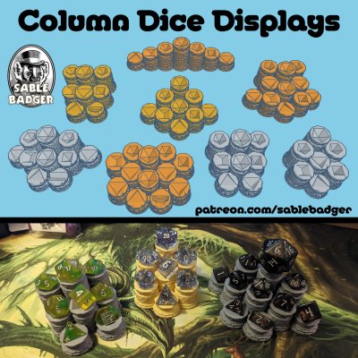 Column Dice Displays