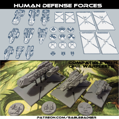 OPR Warfleets - Human Defense Forces