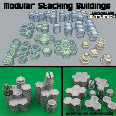 Battletech Stacking Buildings Terrain - Image 1