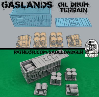 Gaslands - Marscon Oil - Terrain in Container