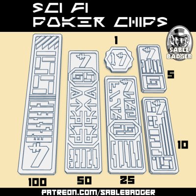 Sci Fi - Credit Chips - Image 1