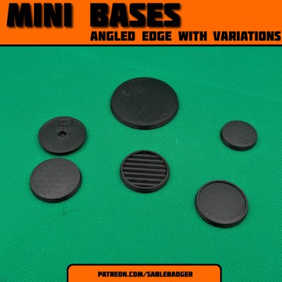 Mini Bases - Plain plus Variations - Image 1