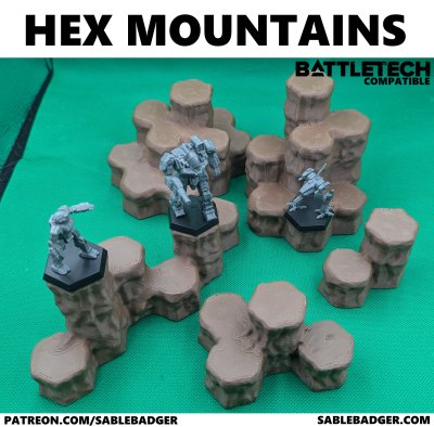 Battletech - Hex Mountains