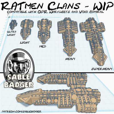 Spaceships - Ratmen Clans