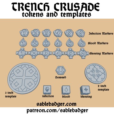 Trench Crusade Tokens and Templates