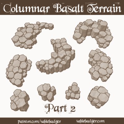Columnar Basalt Terrain 2
