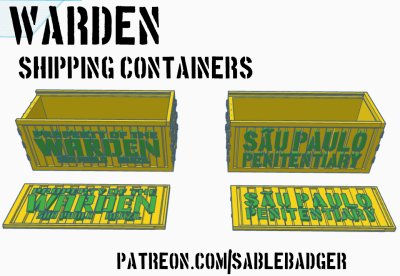 Gaslands - Container Box - Warden