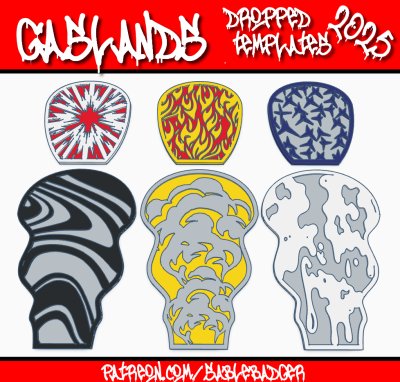 Gaslands Dropped Templates 2025