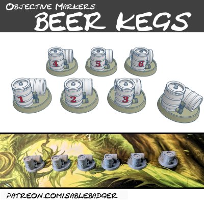 Objective Markers - Modern Beer Kegs - Image 1