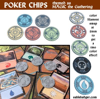 Poker Chips - Magic the Gathering Mana