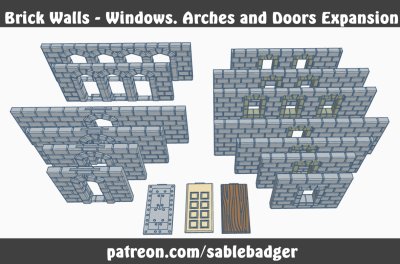 Brick Walls - Doors Windows and Arches Expansion
