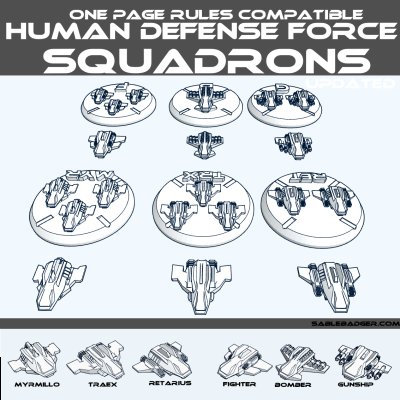 OPR Warfleets - Human Defense - Squadron v2